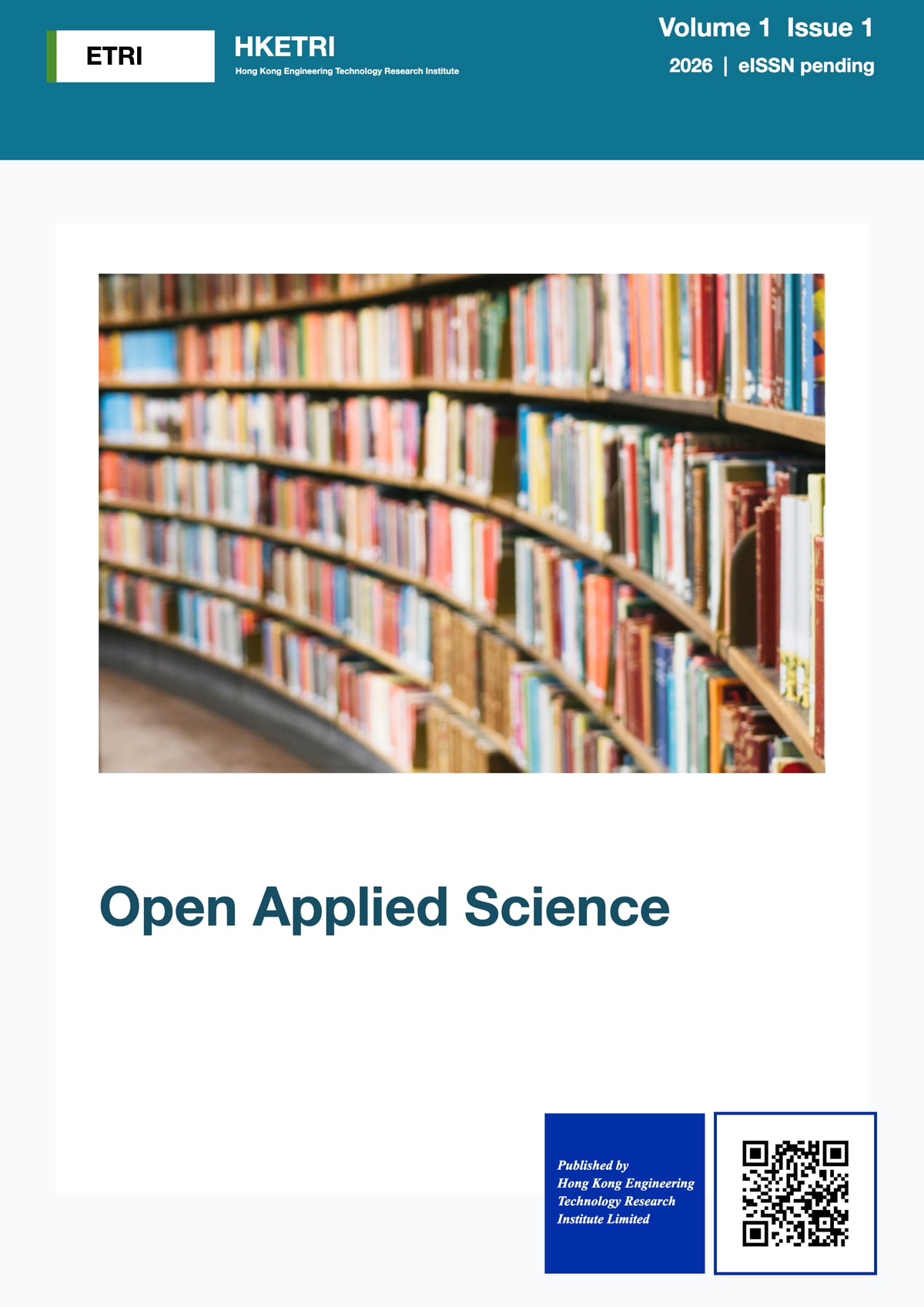 Open Applied Science journal thumbnail